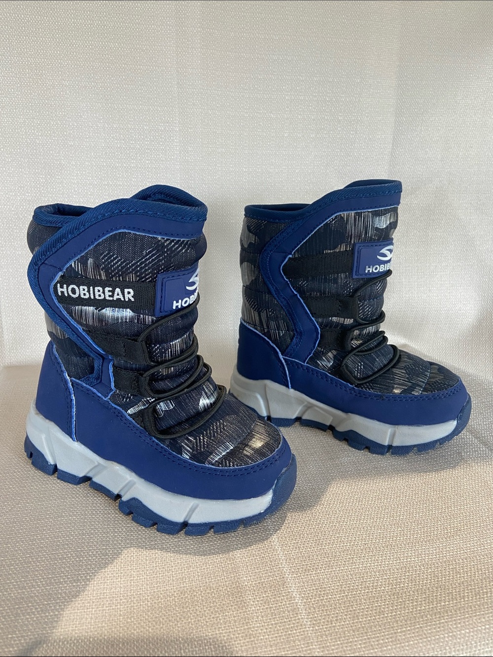 Hobibear Kids Navy Blue Winter Boots. Sz-8